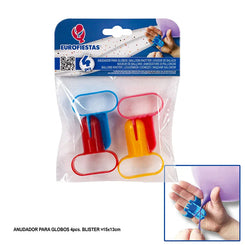 ANUDADOR PARA GLOBOS 4pcs - yupiparty