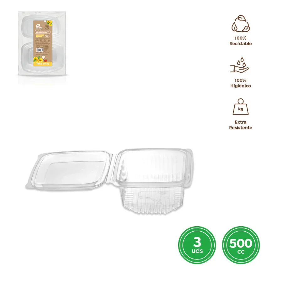 ENVASE TAPA BISAG RECTAN. REUT. TRANSP. - yupiparty