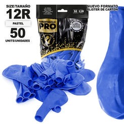GLOBOS PRO SERIES 12R*50 AZUL MARINO - yupiparty