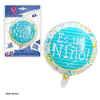 GLOBO FOIL REDONDO AZUL ES UN NIÑO - yupiparty