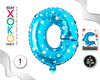 GLOBO FOIL AZUL ESTRELLAS 30 CMS O - yupiparty