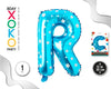 GLOBO FOIL AZUL ESTRELLAS 30 CMS R - yupiparty