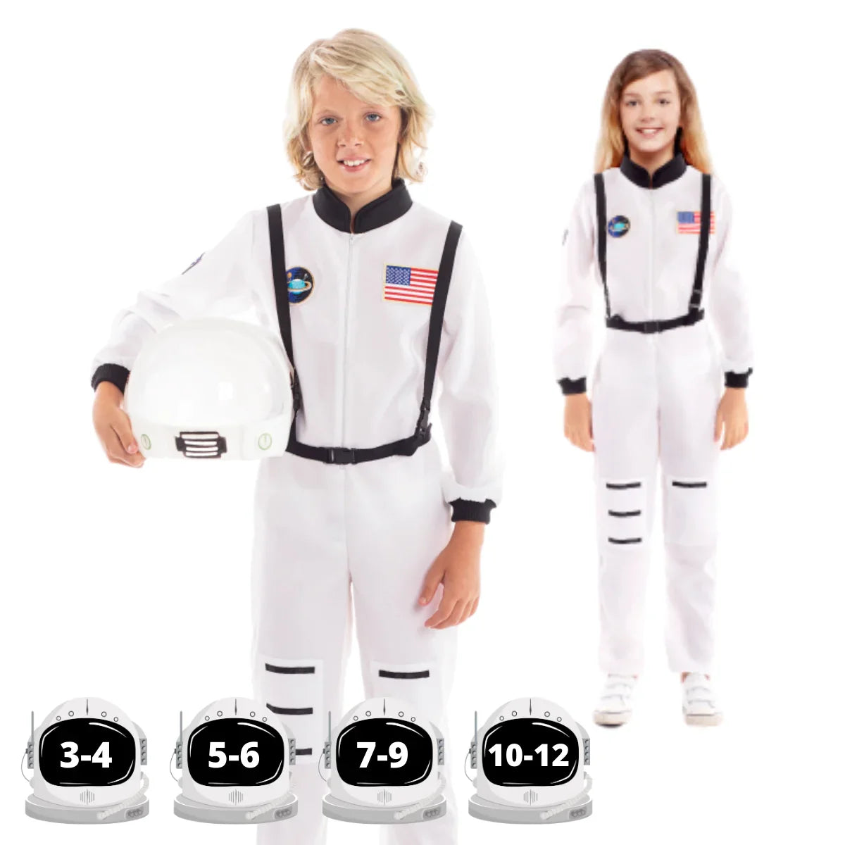 DISFRAZ ASTRONAUTA NIÑO O NIÑA 3-4 AÑOS