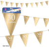 BANDERIN ORO 30 CUMPLEAÑOS - yupiparty