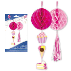 BOLAS PANAL ABEJA ROSA 2 PC - yupiparty