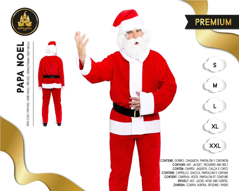 TRAJE PAPA NOEL XL - yupiparty