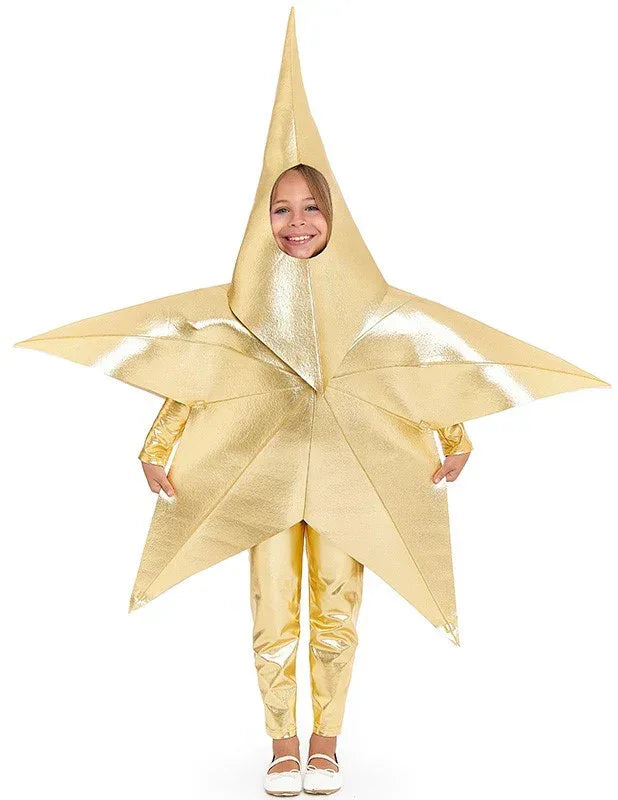 Disfraz Estrella Dorada Infantil 3-4 Años - Traje Navidad Belén - yupiparty