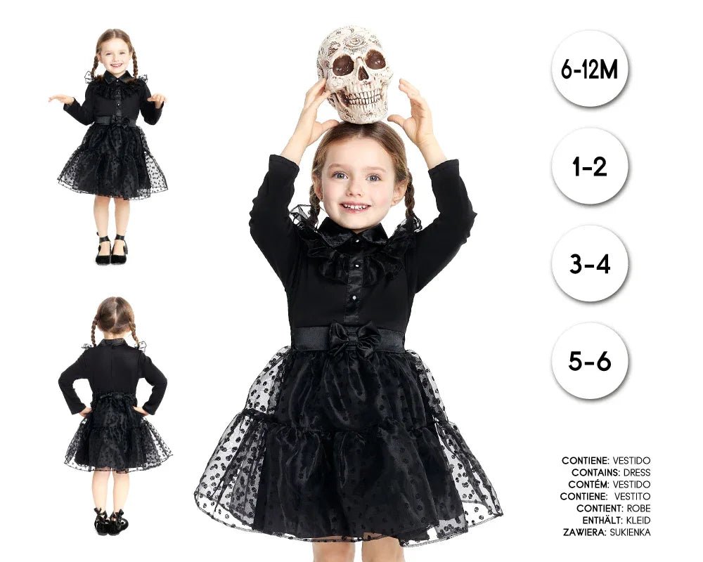 VESTIDO GOTICO BABY 3-4 - yupiparty