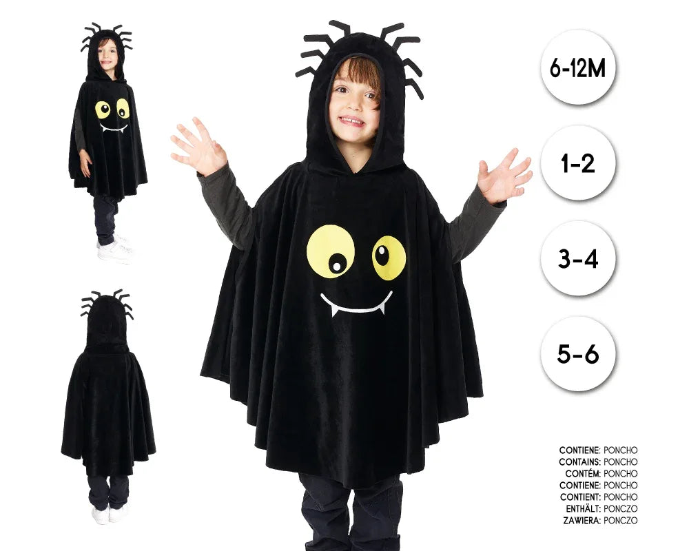 PONCHO SPIDER 5-6 - yupiparty