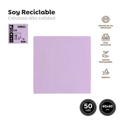 Servilleta Punta Punta Lavanda 40x40Cm - yupiparty