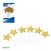 TOPPER ESTRELLAS PURPURINA ORO 6PCS - yupiparty