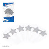TOPPER ESTRELLAS PURPURINA PLATA 6PCS - yupiparty