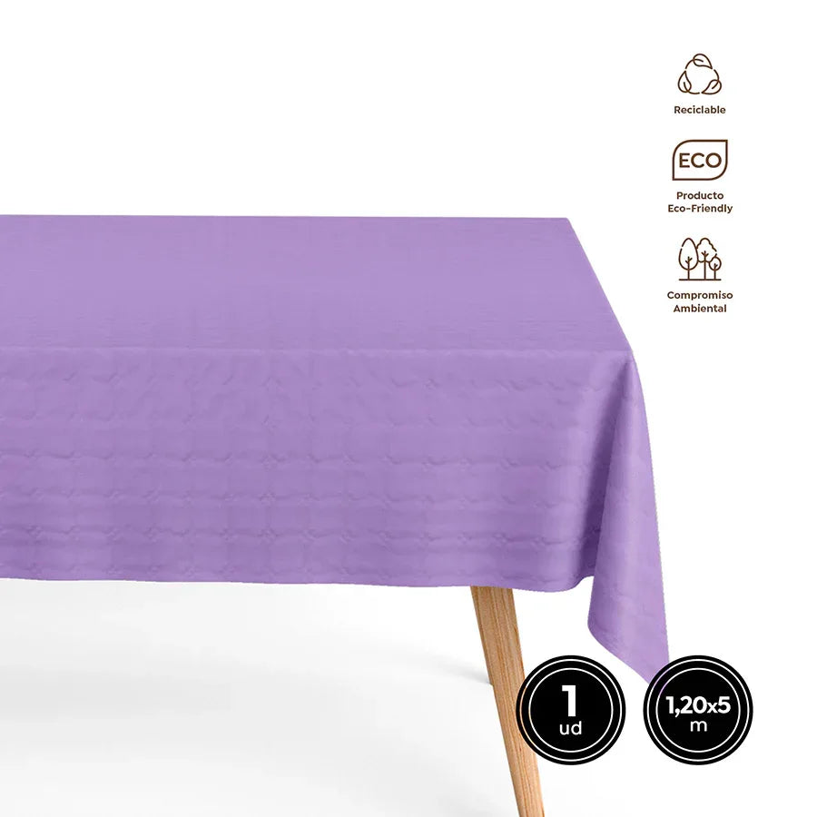 MANTEL ROLLO BIO. LAVANDA 1,2X5M - yupiparty