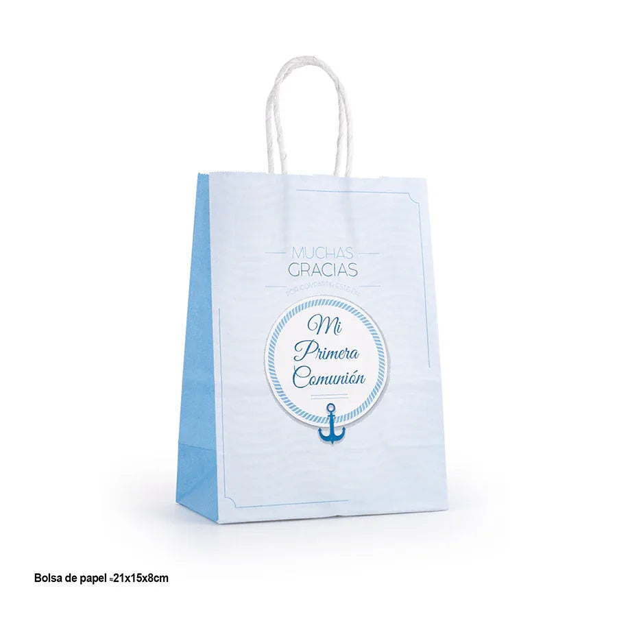 BOLSA REG.COMUNI.M.GRACIAS ANCLA 21x16x8 - yupiparty