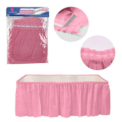 FALDON PLISADO ROSA PARA MESA - yupiparty