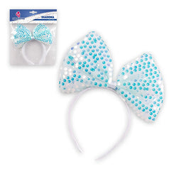 DIADEMA LAZO LENTEJUELAS MULTICOLOR - yupiparty