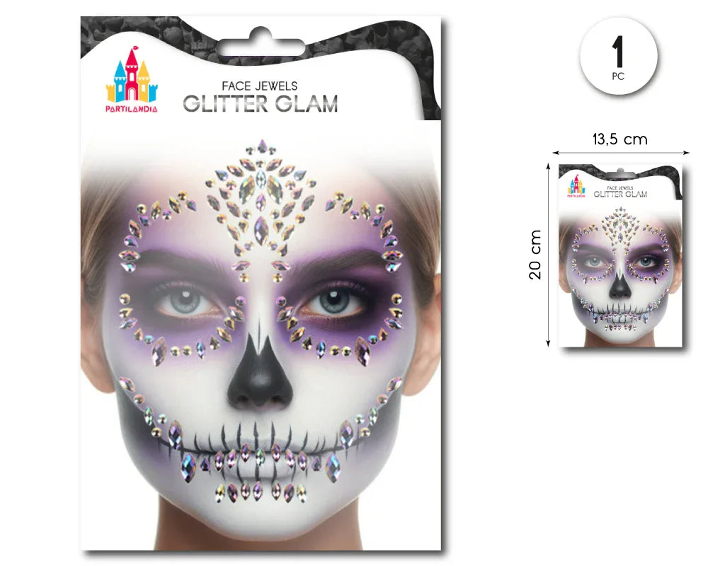 STICKER FASHION GEM HALLOWEEN - yupiparty