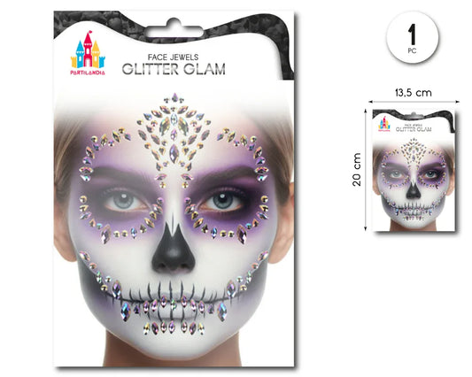 STICKER FASHION GEM HALLOWEEN - yupiparty
