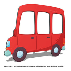 MARCO PHOTOCALL COCHE ROJO 80x60cm - yupiparty