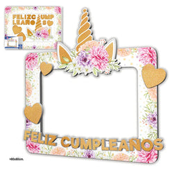 MARCO PHOTOC.UNICOR.FLORES LETRAS PURNA. - yupiparty