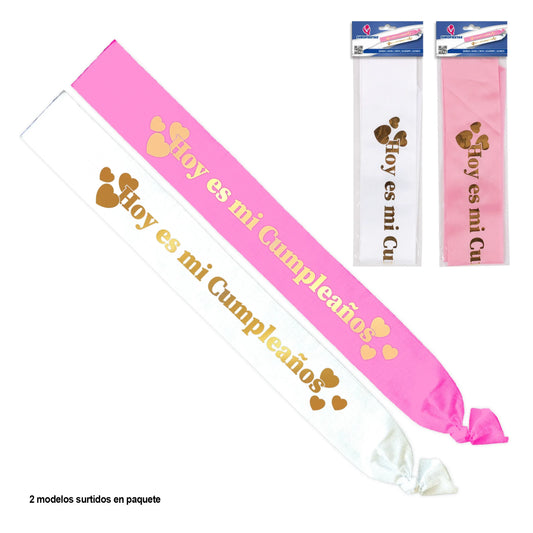 BANDA ROSA HOY ES MI CUMPLEA.CORAZS.ORO - yupiparty