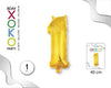 GLOBO FOIL 18/45CM ORO 1 - yupiparty