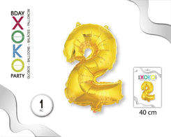 GLOBO FOIL 18/45CM ORO 2 - yupiparty