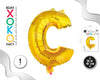 GLOBO FOIL 16/40CM ORO C - yupiparty