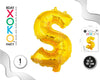 GLOBO FOIL 16/40CM ORO S - yupiparty