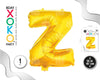 GLOBO FOIL 16/40CM ORO Z - yupiparty