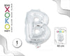 GLOBO FOIL 16/40CM PLATA B - yupiparty