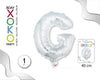 GLOBO FOIL 16/40CM PLATA G - yupiparty