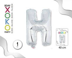 GLOBO FOIL 16/40CM PLATA H - yupiparty