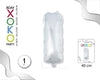 GLOBO FOIL 16/40CM PLATA I - yupiparty