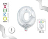 GLOBO FOIL 16/40CM PLATA O - yupiparty