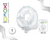 GLOBO FOIL 16/40CM PLATA Q - yupiparty
