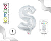 GLOBO FOIL 16/40CM PLATA S - yupiparty