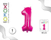 GLOBO FOIL 16/40CM FUCSIA 1 - yupiparty