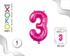 GLOBO FOIL 16/40CM FUCSIA 3 - yupiparty