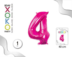 GLOBO FOIL 16/40CM FUCSIA 4 - yupiparty
