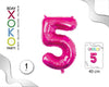 GLOBO FOIL 16/40CM FUCSIA 5 - yupiparty