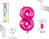 GLOBO FOIL 16/40CM FUCSIA 8 - yupiparty