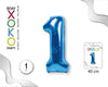 GLOBO FOIL 18/45CM AZUL 1 - yupiparty