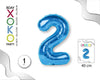 GLOBO FOIL 18/45CM AZUL 2 - yupiparty