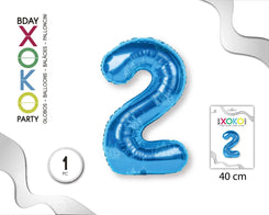 GLOBO FOIL 18/45CM AZUL 2 - yupiparty