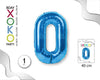 GLOBO FOIL 18/45CM AZUL 0 - yupiparty
