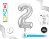 GLOBO FOIL 40/110CM PLATA 2 - yupiparty