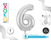 GLOBO FOIL 40/110CM PLATA 6 - yupiparty