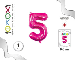 GLOBO FOIL 40/110CM FUCSIA 5 - yupiparty
