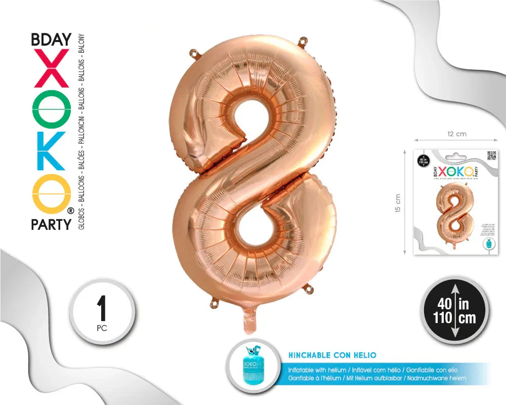 GLOBO FOIL 40/110CM CHAMPAN 8 - yupiparty
